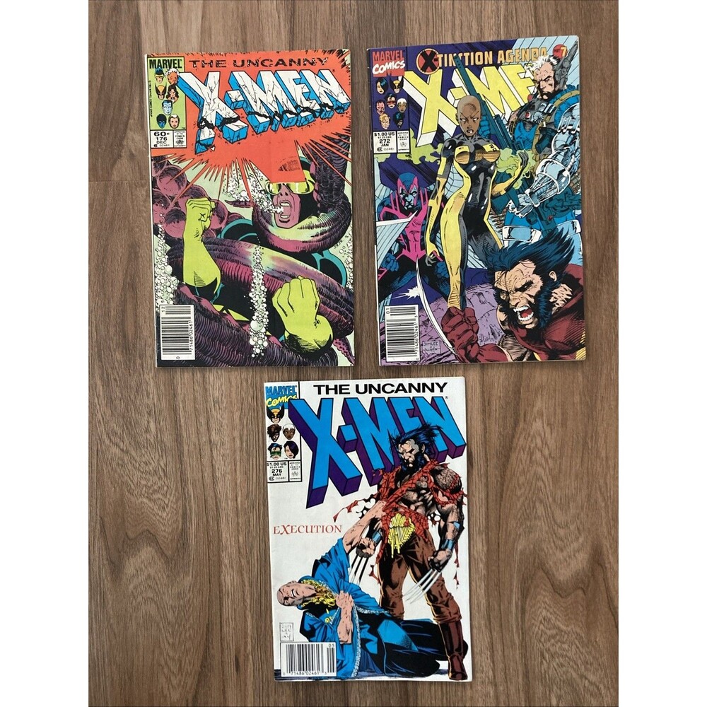 Uncanny X-Men: No. 176, 272, & 276. Marvel Comics (1983-91) Extinction Agenda